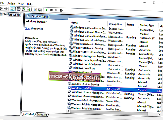 resetiranje usluge instalacijskog programa Windows Još jedna instalacija je već u tijeku 