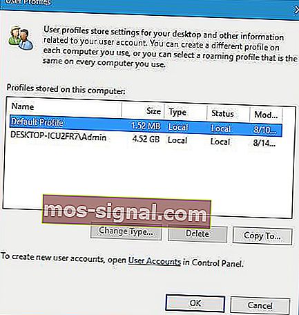profil pengguna perkhidmatan profil pengguna log masuk gagal
