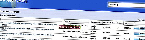 Microsoft Update katalog