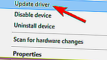 Грешка при визуализация на аудио драйвер за актуализация на Windows 10