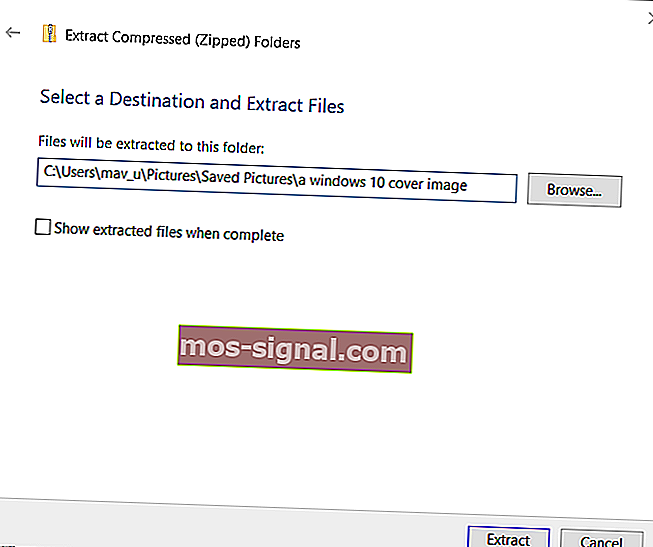 Ekstrak tetingkap yang dimampatkan dengan membuka fail yang tersekat [Windows 10 & Mac]