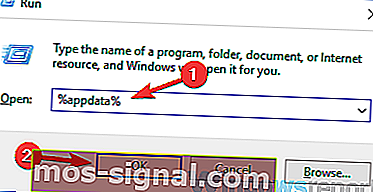 стартирайте appdata discord не може да отвори Windows 10