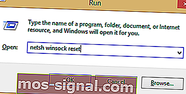 netsh winsock reset Datoteka sadržaja zaključana Pogreška Steam