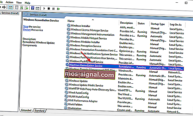 Служба исправления Windows в службах Windows - Sedlauncher.exe fix high cpu