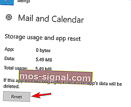 Aplikasi Windows 10 Mail terhempas