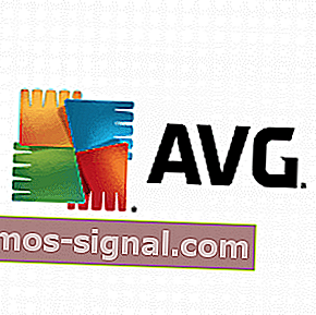 Лого на уебсайта на AVG Antivirus
