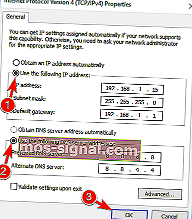 ל- Ethernet אין כתובת IP חוקית