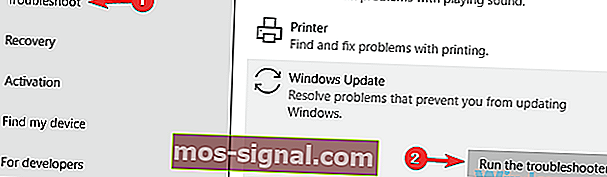 פותר הבעיות של עדכוני Windows
